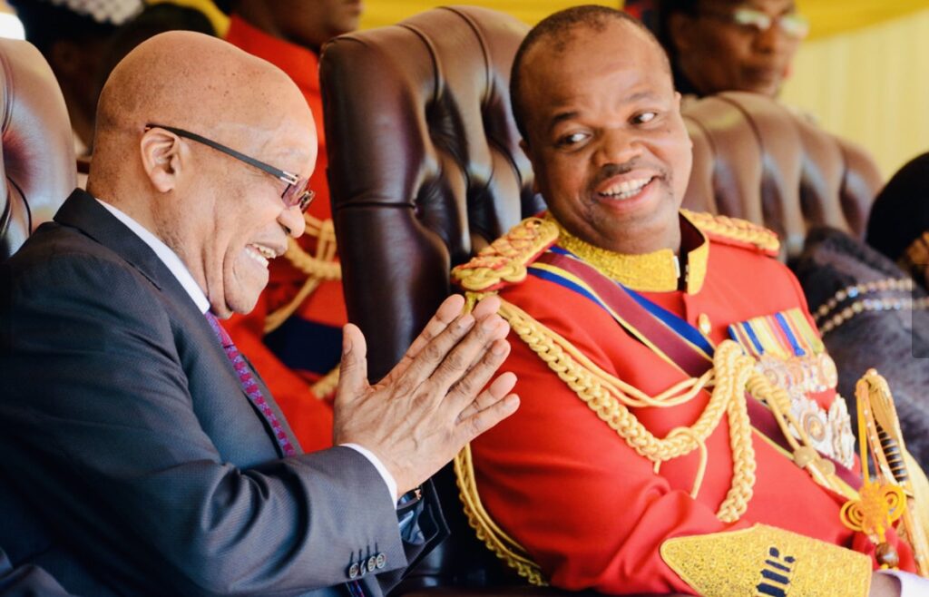 King Mswati with Former President Jacob Zuma Picture Elmond Jiyanegcis | Virgo