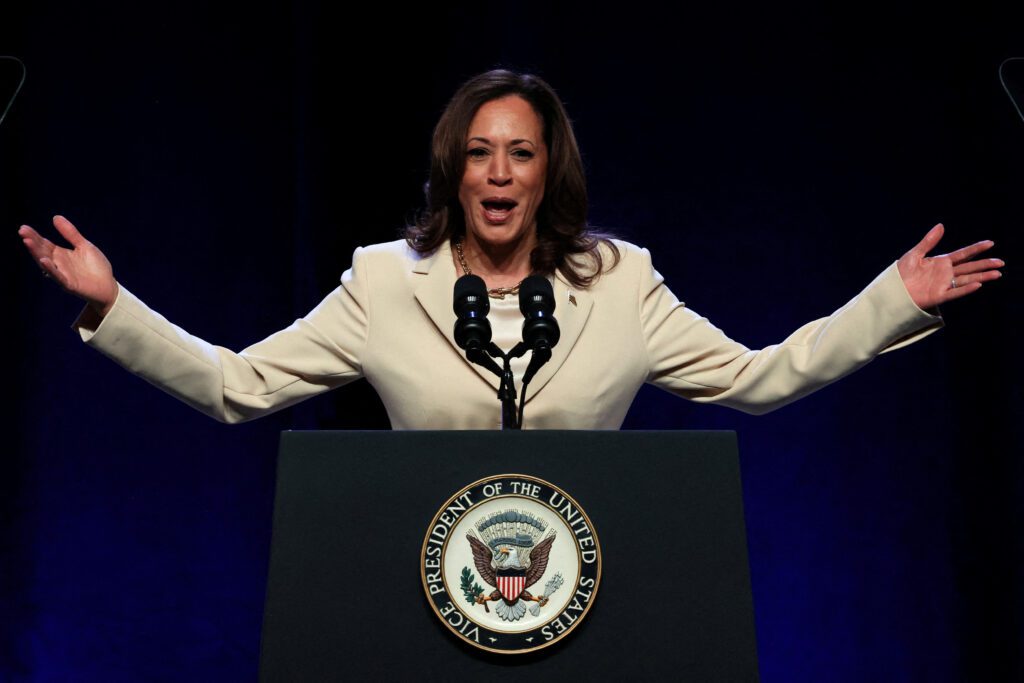 Us Vice President Kamala Harris Speaks During the Constitutional Convention of Unite Here in New York | Virgo