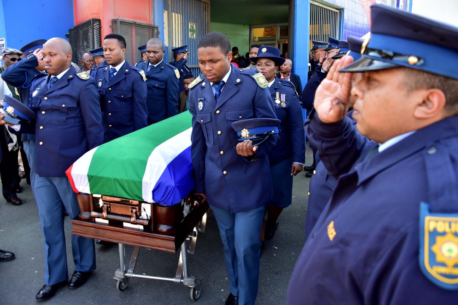 Police Funeral south africa