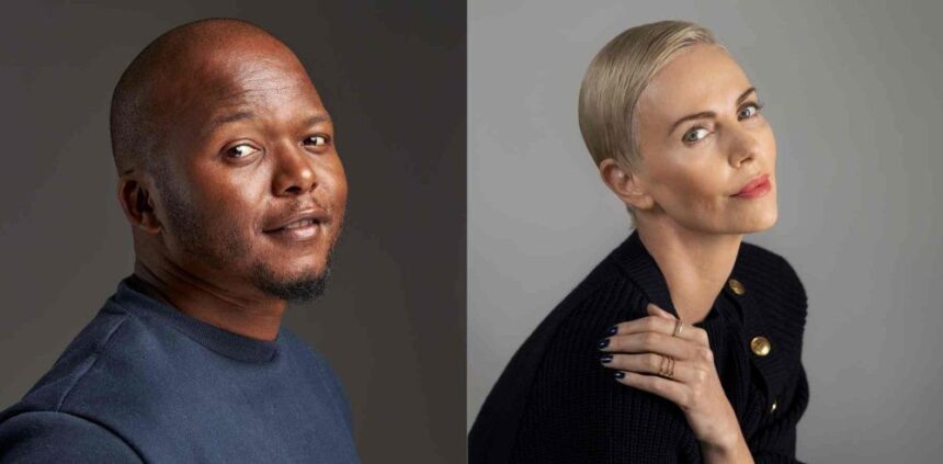 Charlize Theron and Thabo Rametsi