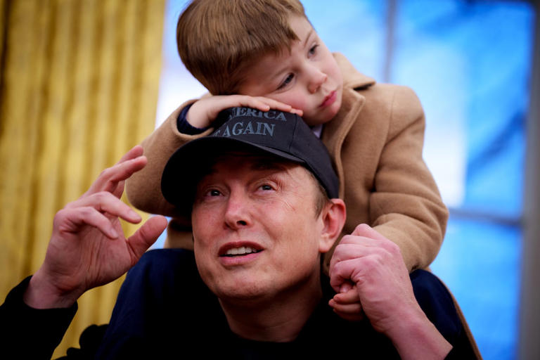 Elon Musk and Son