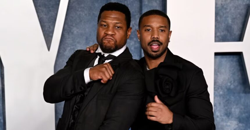 Michael B Jordan and Jonathan Majors