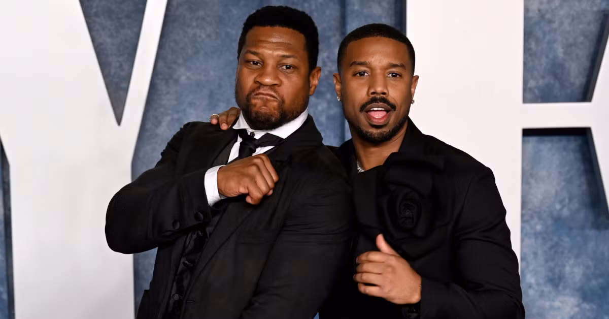 Michael B Jordan and Jonathan Majors