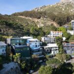 Luxurious hillside homes in Cape Town.