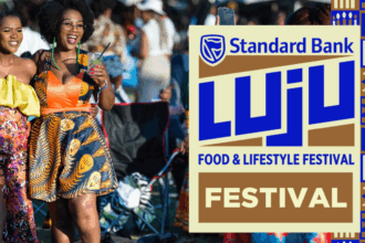 People enjoying the Standard Bank Luju Festival.
