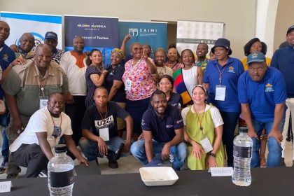 Group photo at Nelson Mandela University event.