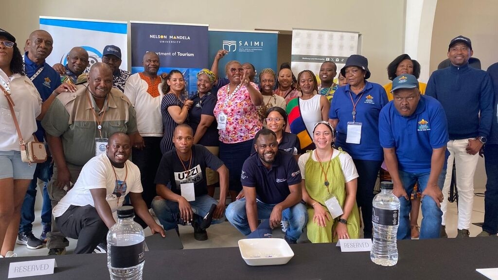 Group photo at Nelson Mandela University event.
