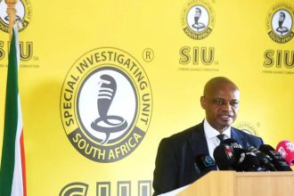 South African Special Investigating Unit press conference.