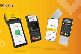 iKhokha payment devices with cards and phone app.