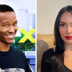 Smiling man and woman sitting indoors, headshots.