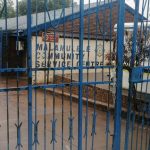 Entrance to Mavamule Community Service Centre with gate.