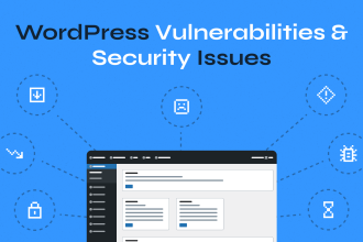 WordPress security vulnerabilities illustration