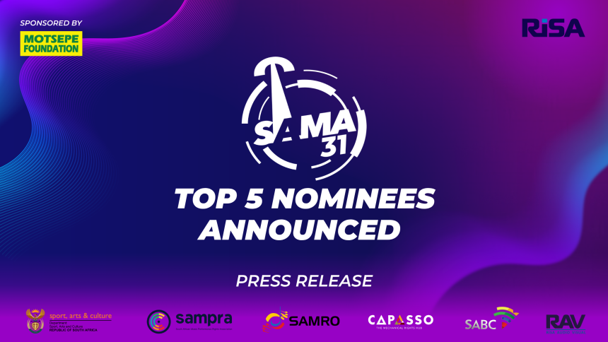 SAMA 31 top 5 nominees press release.