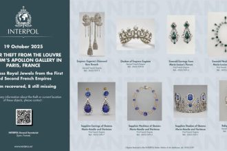 Interpol alert for Louvre Museum jewel theft, 2025.