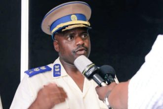 Chief Julius Mkhwanazi speaking into microphone