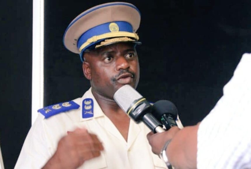 Chief Julius Mkhwanazi speaking into microphone