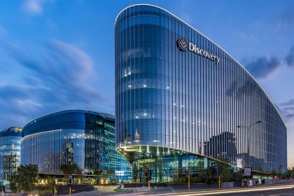 Modern glass office building in South Africa