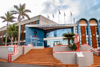 University of KwaZulu-Natal administrative building entrance.