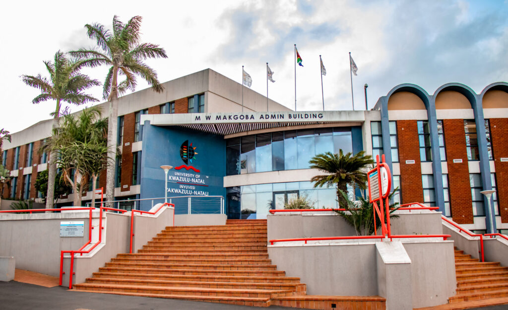 University of KwaZulu-Natal administrative building entrance.