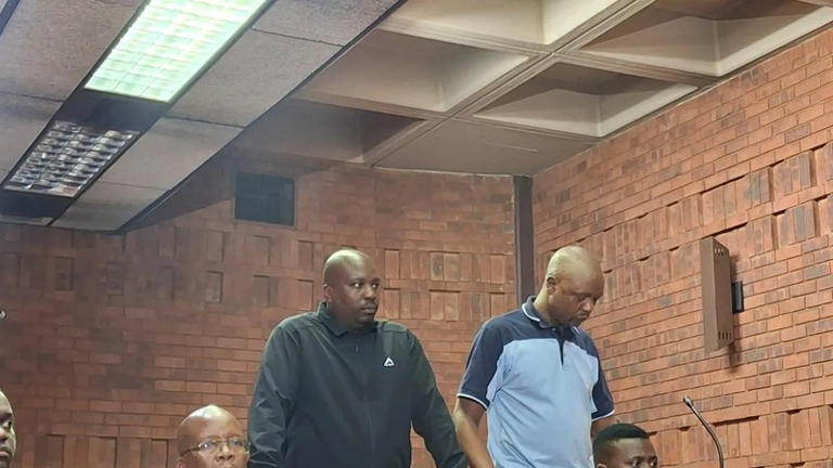 Zacharia Chisele, 53, and a Hawks official, Sergeant Papi Tsie, 41