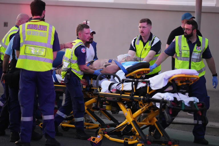 Emergency services responding to Bondi Beach attack