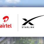 Logos of Airtel and Starlink partnership