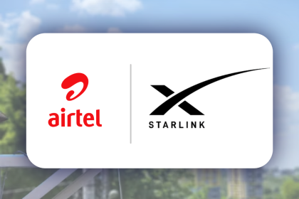 Logos of Airtel and Starlink partnership