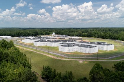 Entrance to Stewart Detention Center in Georgia where an Afrikaner asylum seeker was held after applying for protection in the United States