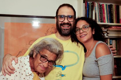 Egyptian activist Alaa Abd El-Fattah and family
