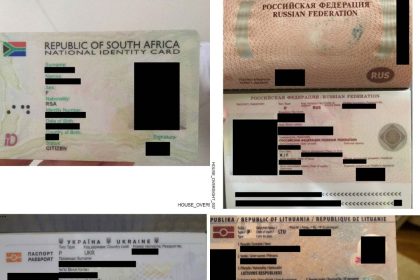 Collection of identity documents found at Jeffrey Epstein estate