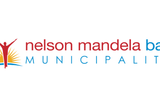 Nelson Mandela Bay Municipality logo with sunrise graphic.
