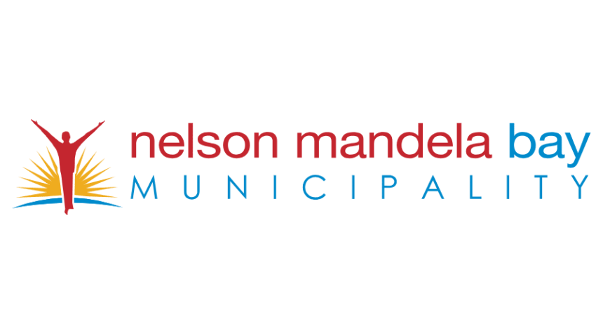 Nelson Mandela Bay Municipality logo with sunrise graphic.