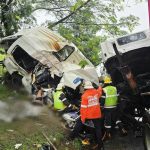 Taxi driver freed from wreckage