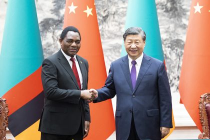 Zambia President Hakainde Hichilema and China President Xi Jinping
