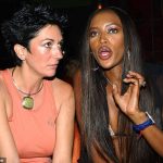 Naomi Campbell pictured with Ghislaine Maxwell in September 2002