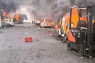 eastern cape protest turns violent with stabbing, cars torched over 'nigerian king' coronation