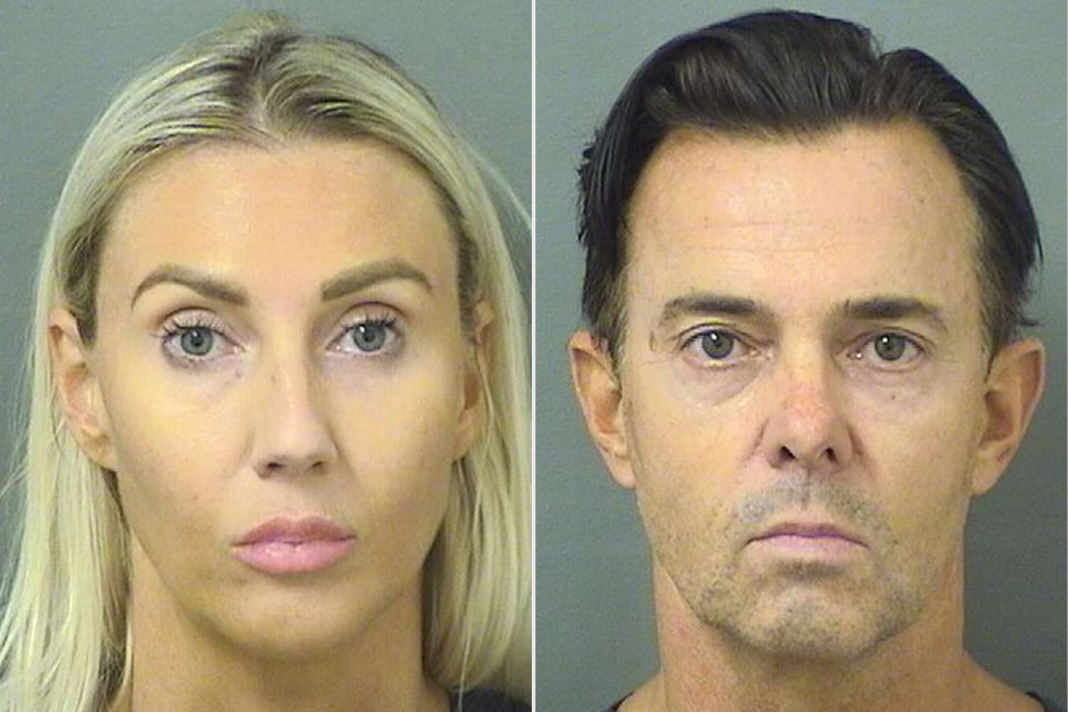 police officers arrested melany viljoen, right and her husband, petrus viljoen, left, on tuesday in boca raton.