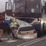 tragic n6 crash claims five lives as vw polo is trapped under bus