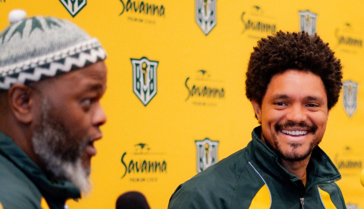 Two men at Savanna branded media event