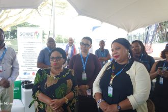 Group at Soweto Tourism event stand