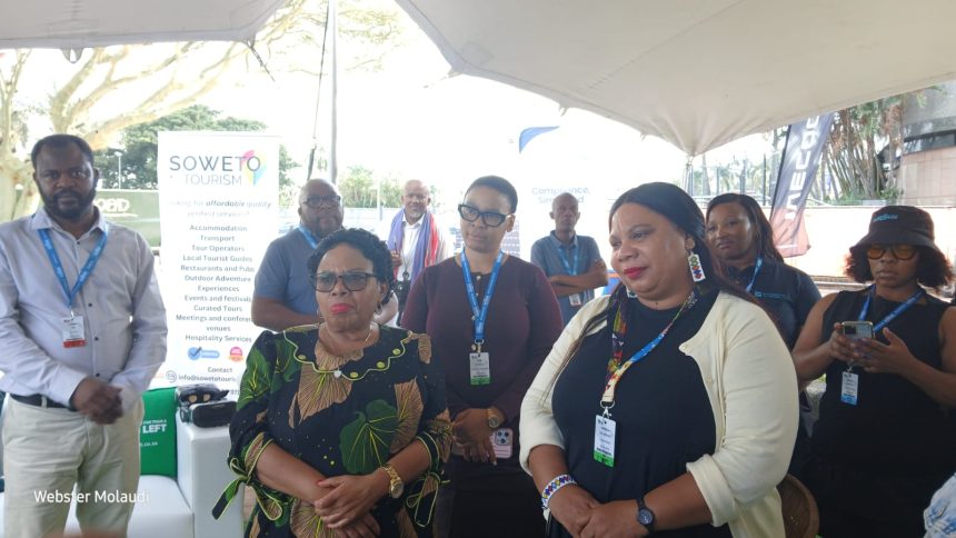 Group at Soweto Tourism event stand