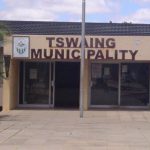 Entrance of Tswang Municipality building