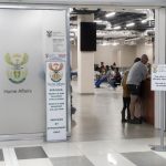 Home Affairs office entrance with waiting area
