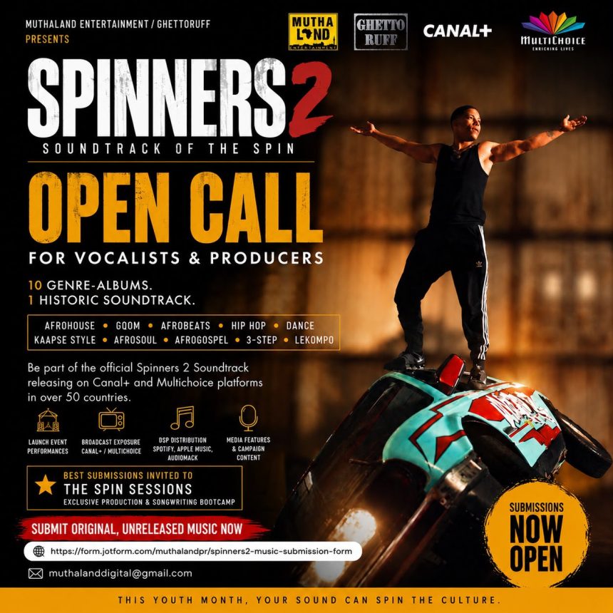 Spinners 2 soundtrack open call poster