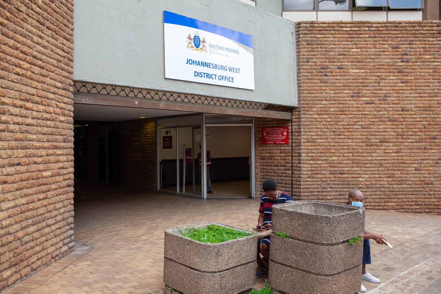 Entrance of Johannesburg West District Office building