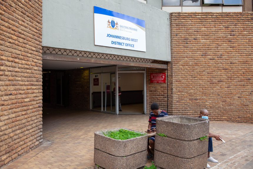 Entrance of Johannesburg West District Office building