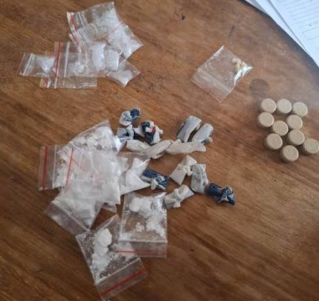 police recovered cat and rock drugs with an estimated street value of r20,000 from a vehicle allegedly used to deliver drugs in polokwane.