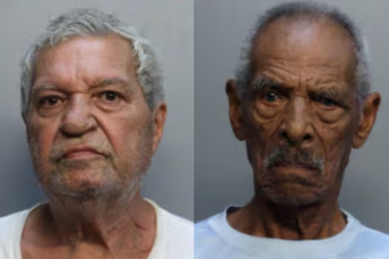 a miami drug bust at a house filled with cocaine, marijuana, and guns ended with two senior citizens facing charges for drug dealing.