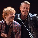 ed sheeran and macklemore together in 2014 in las vegas, nevada. photograph ethan miller, getty images
