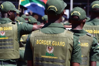 South African Border Guard officers in uniform